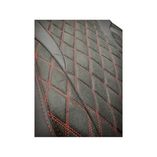 Încarcă imaginea în vizualizatorul Galerie, Huse scaune auto universale fractionate XL Premium compatibile SUV si Limuzine negru cusatura rosie