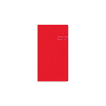 Încarcă imaginea în vizualizatorul Galerie, Agenda 2027 de buzunar, datata saptamanal Matra Rosso, 8 x 15 cm