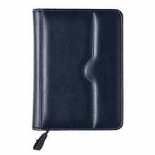 Încarcă imaginea în vizualizatorul Galerie, Agenda de lux 2027, datata zilnic, cu fermoar Lipari Blu, 15 x 21 cm