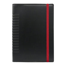 Încarcă imaginea în vizualizatorul Galerie, Agenda de lux 2026, datata zilnic, Cometa Negru cu elastic rosu, 17 x 24 cm