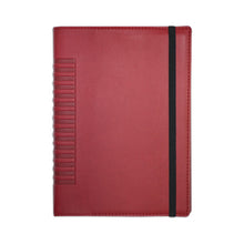 Încarcă imaginea în vizualizatorul Galerie, Agenda de lux 2026, datata zilnic, Cometa Rosu cu elastic negru, 15 x 21 cm