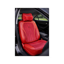 Încarcă imaginea în vizualizatorul Galerie, Huse scaune auto universale 9D premium imitatie piele si alcantara rosu