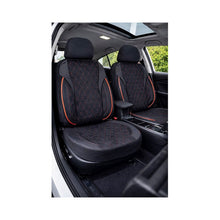 Încarcă imaginea în vizualizatorul Galerie, Huse scaune auto universale fractionate XL Premium compatibile SUV si Limuzine negru cusatura rosie