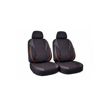 Încarcă imaginea în vizualizatorul Galerie, Huse scaune auto universale fractionate XL Premium compatibile SUV si Limuzine negru cusatura rosie