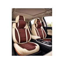 Încarcă imaginea în vizualizatorul Galerie, Huse scaune auto universale fractionate 9D Premium fata si spate bej maro cafea