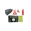 Kit siguranta auto omologat, complet cu trusa medicala, 2 triunghiuri, stingator, vesta si geanta