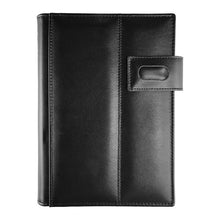 Încarcă imaginea în vizualizatorul Galerie, Agenda din piele 2026, datata zilnic, Monaco Nero, 17 x 24 cm