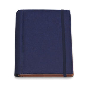 Agenda de lux 2026, datata zilnic, Borneo Blu cu elastic , 17 x 24 cm