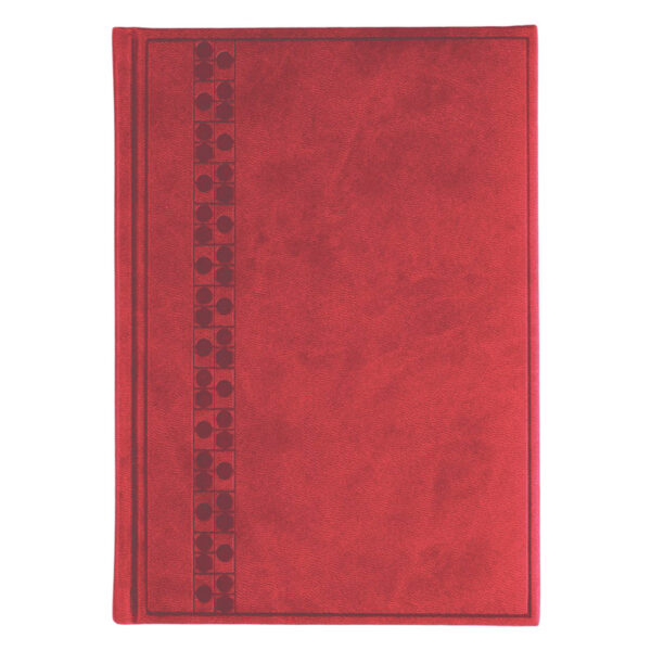 Agenda 439 Bristol Rosso Cardinale ,cu model , nedatata 15 x 21 cm