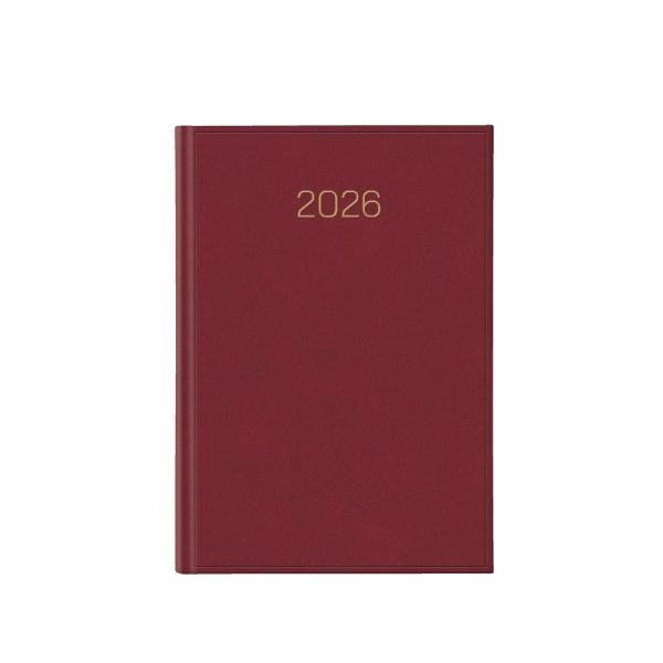 Agenda 2026 New Karachi Rosso Ciliegia, datata zilnic 17 x 24 cm