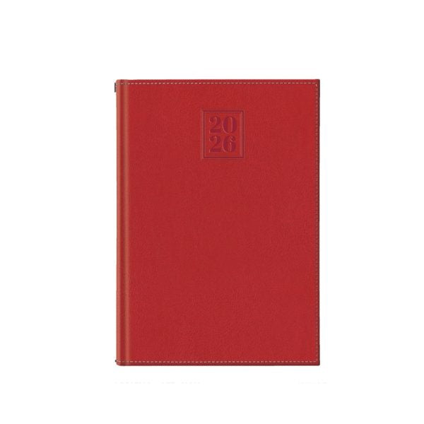 Agenda 2026 Sherwood Rosso, datata zilnic 17 x 24 cm