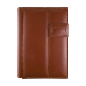 Agenda din piele 2026, datata zilnic, Monaco Maro, 17 x 24 cm