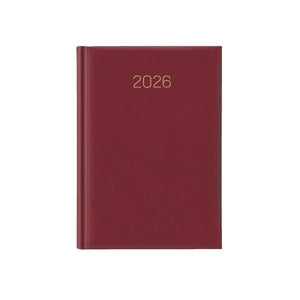 Agenda 2026 New Karachi Rosso Ciliegia, datata zilnic 15 x 21 cm