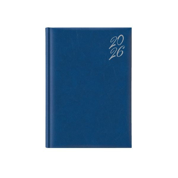 Agenda 2026 New Karachi Silver Blu, datata zilnic 15 x 21 cm