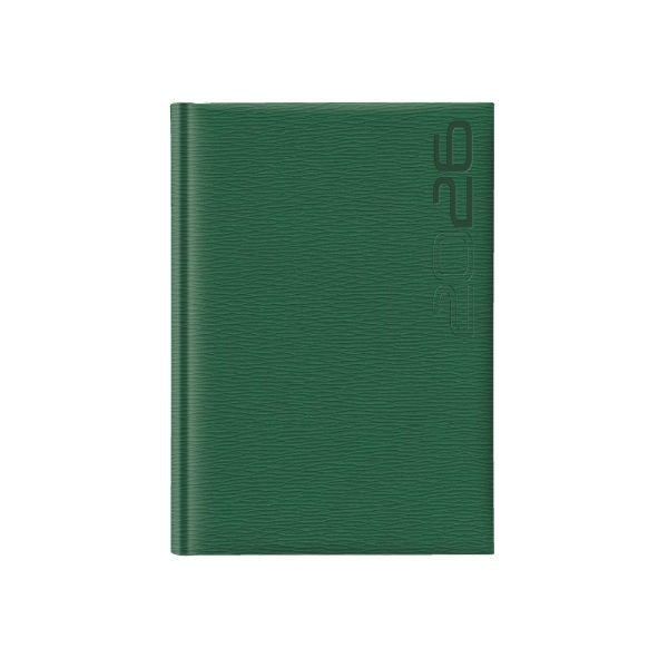 Agenda 2026 Rivoli Verde, datata zilnic 15 x 21 cm