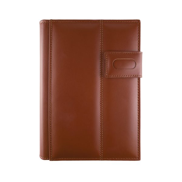 Agenda din piele 2026, datata zilnic, Monaco Maro, 15 x 21 cm