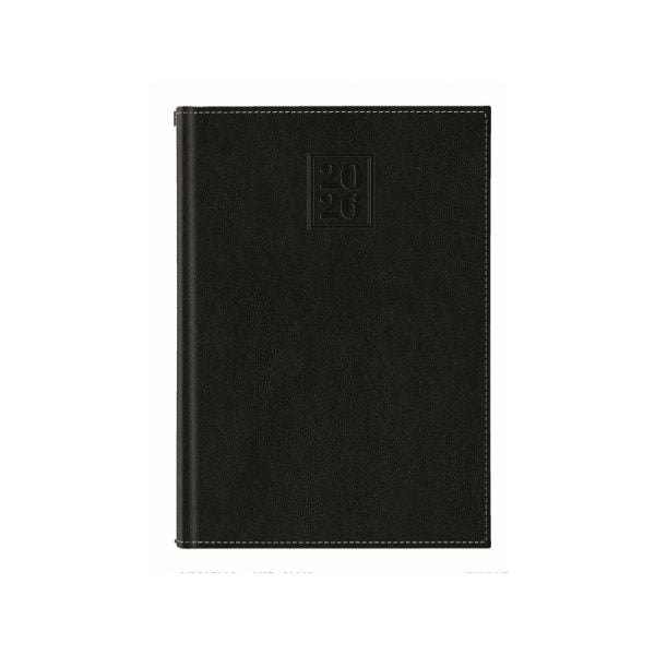 Agenda 2026 Sherwood Nero, datata saptamanal 21 x 27 cm