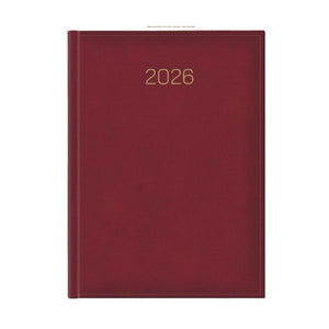 Agenda 2026 New Karachi Rosso Ciliegia, datata saptamanal 21 x 27 cm