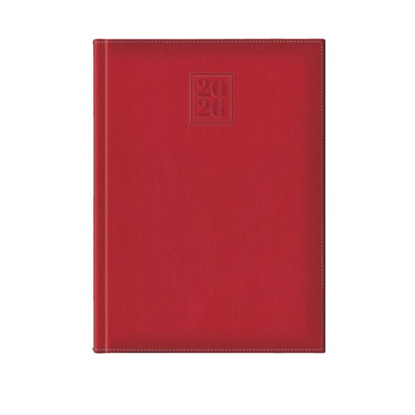 Agenda 2026 Sherwood Rosu, datata saptamanal 21 x 27 cm