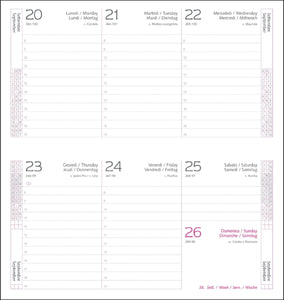 Agenda 2026 Matra Alb, datata saptamanal 8 x 15 cm