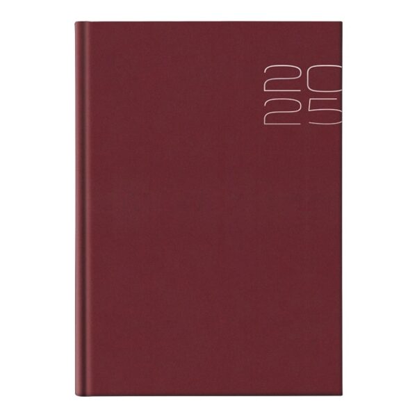 Agenda A4 2025, datata zilnic, 512 Big Matra Bordo, 21x30 cm, 400 pagini