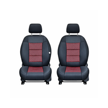 Încarcă imaginea în vizualizatorul Galerie, Huse scaune auto universale premium cu bancheta spate fractionata negru rosu
