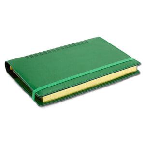 Agenda de lux 2025, datata zilnic, Cometa Verde cu elastic verde, 15x21 cm