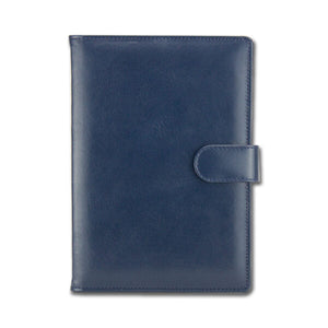 Agenda din piele 2026, datata zilnic, Kenya Blu, 15 x 21 cm
