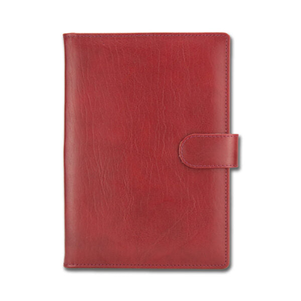 Agenda din piele 2026, datata zilnic, Kenya Bordo, 15 x 21 cm