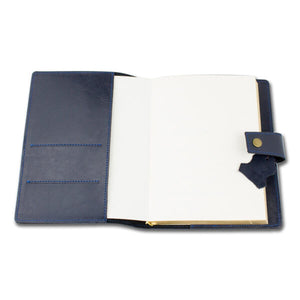 Agenda din piele 2026, datata zilnic, Mira Blu, 17 x 24 cm