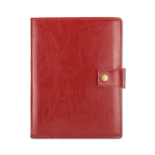 Agenda din piele 2026, datata zilnic, Mira Rosso, 15 x 21 cm