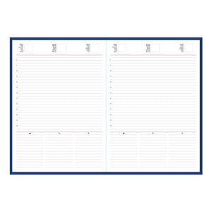 Agenda RA3 Tucson Ghost Blu cu spira, nedatata 17 x 24 cm