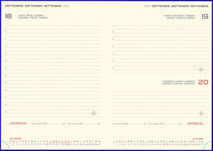 Agenda 2026 Cefalu Blu, datata zilnic 17 x 24 cm