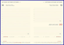 Încarcă imaginea în vizualizatorul Galerie, Agenda 2027, din piele naturala, datata zilnic, Monaco Negru, 15 x 21 cm
