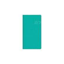 Încarcă imaginea în vizualizatorul Galerie, Agenda 2027 de buzunar, datata saptamanal Matra Verde Acqua, 8 x 15 cm
