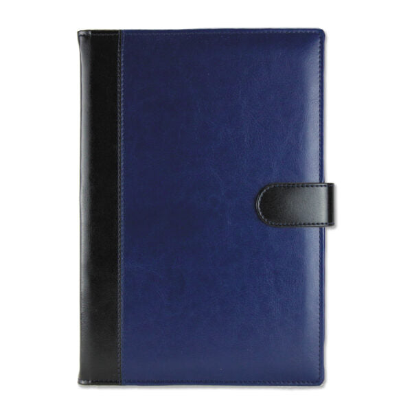 Agenda de lux 2026, datata zilnic, Angola Blu/Negru, 17 x 24 cm
