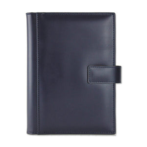 Agenda din piele 2026, datata zilnic, Apollo Blu, 17 x 24 cm