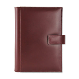 Agenda din piele 2026, datata zilnic, Apollo Bordo, 17 x 24 cm