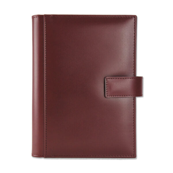 Agenda din piele 2026, datata zilnic, Apollo Bordo, 17 x 24 cm