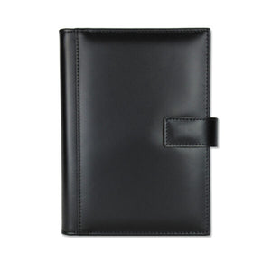 Agenda din piele 2026, datata zilnic, Apollo Nero, 15 x 21 cm