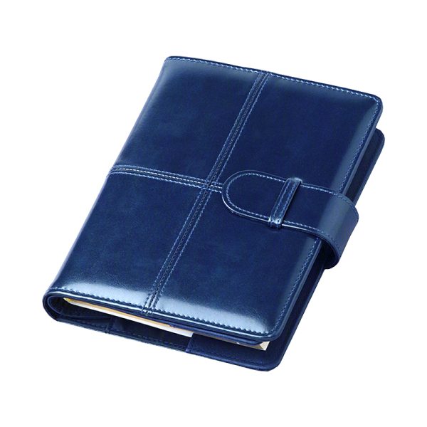 Agenda de lux 2026, datata zilnic, cu clapa Bluette Blu, 15 x 21 cm
