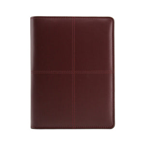 Agenda de lux 2026, datata zilnic, cu fermoar Bluette Bordo, 15 x 21 cm