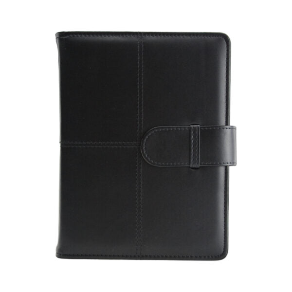 Agenda de lux 2026, datata zilnic, cu clapa Bluette Nero, 15 x 21 cm