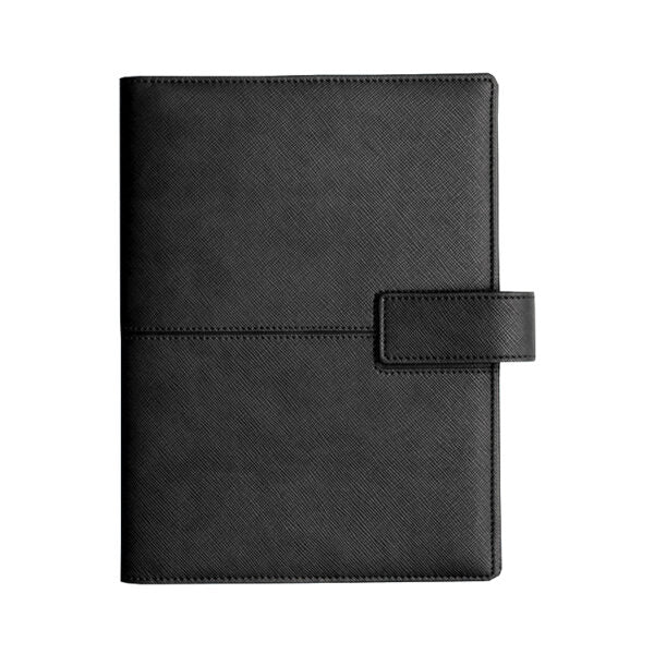 Agenda de lux 2026, datata zilnic, Canoa Negru, 15 x 21 cm