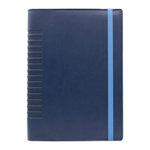 Încarcă imaginea în vizualizatorul Galerie, Agenda de lux 2026, datata zilnic, Cometa Blu cu elastic Bleu, 17 x 24 cm
