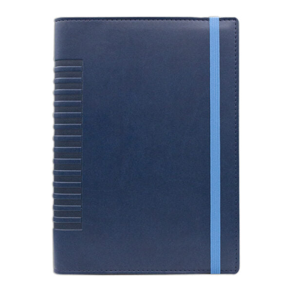 Agenda de lux 2026, datata zilnic, Cometa Blu cu elastic Bleu, 17 x 24 cm