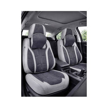 Încarcă imaginea în vizualizatorul Galerie, Huse scaune auto universale fractionate Premium 9D fata si spate gri gri antracit
