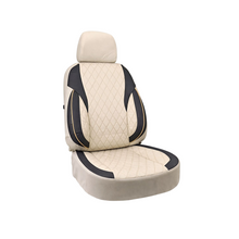 Încarcă imaginea în vizualizatorul Galerie, Huse scaune auto universale fractionate XL Premium compatibile SUV si Limuzine bej cu negru

