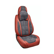 Încarcă imaginea în vizualizatorul Galerie, Huse scaune auto universale fractionate 9D Premium fata si spate rosu  gri antracit
