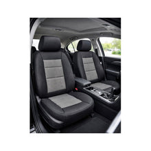 Încarcă imaginea în vizualizatorul Galerie, Huse scaune auto universale premium  cu bancheta spate fractionata negru gri
